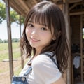 オーバーオールの女性いろいろ 6枚目