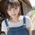 オーバーオールの女性いろいろ 2枚目