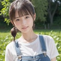 オーバーオールの女性いろいろ 5枚目