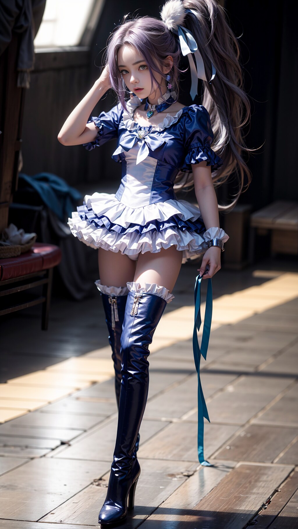 Curebeat's knee-high boots are beautiful#9