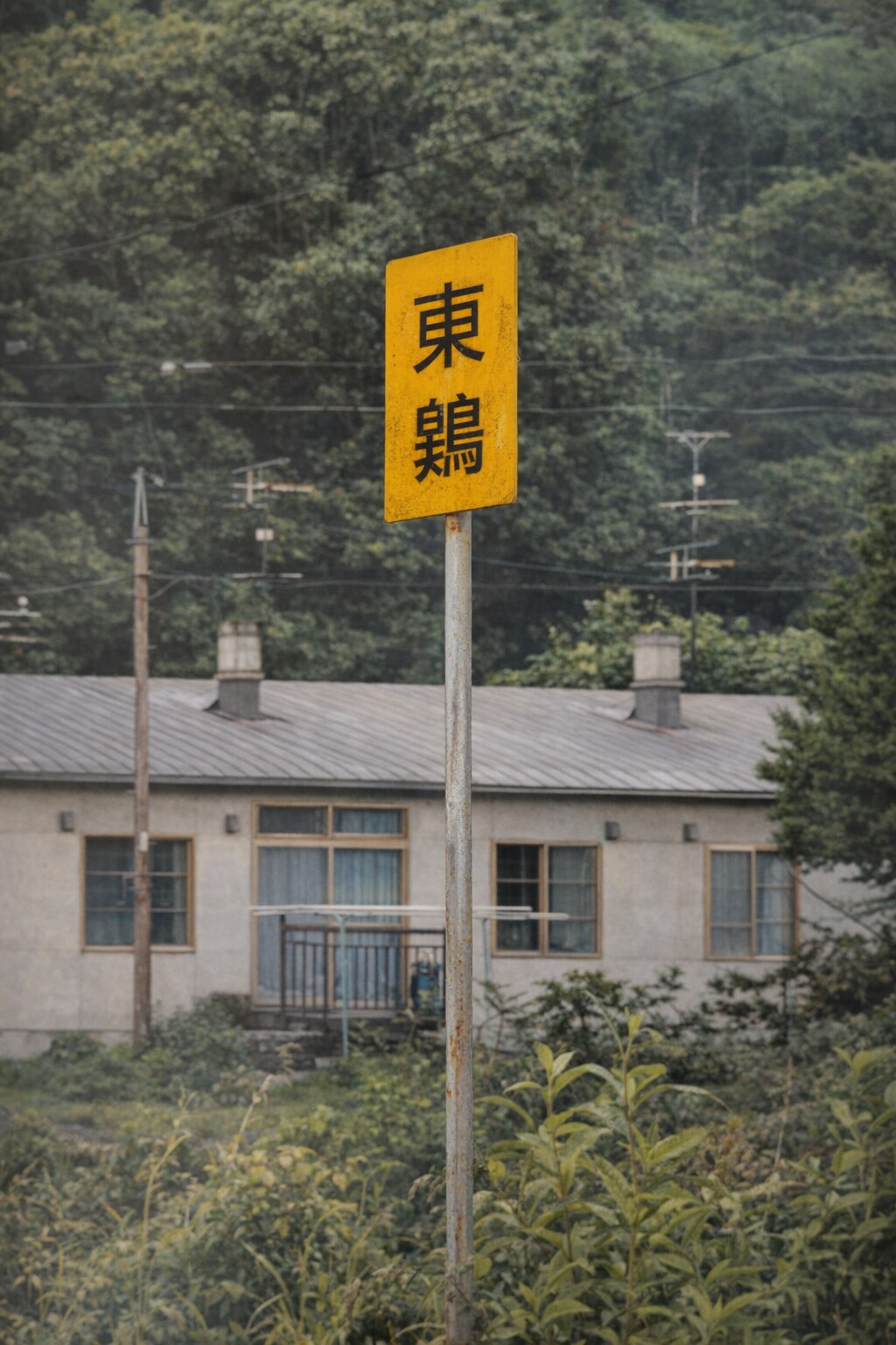 鉄道廃線跡　上砂川支線　東鶉駅付近　1995年9月