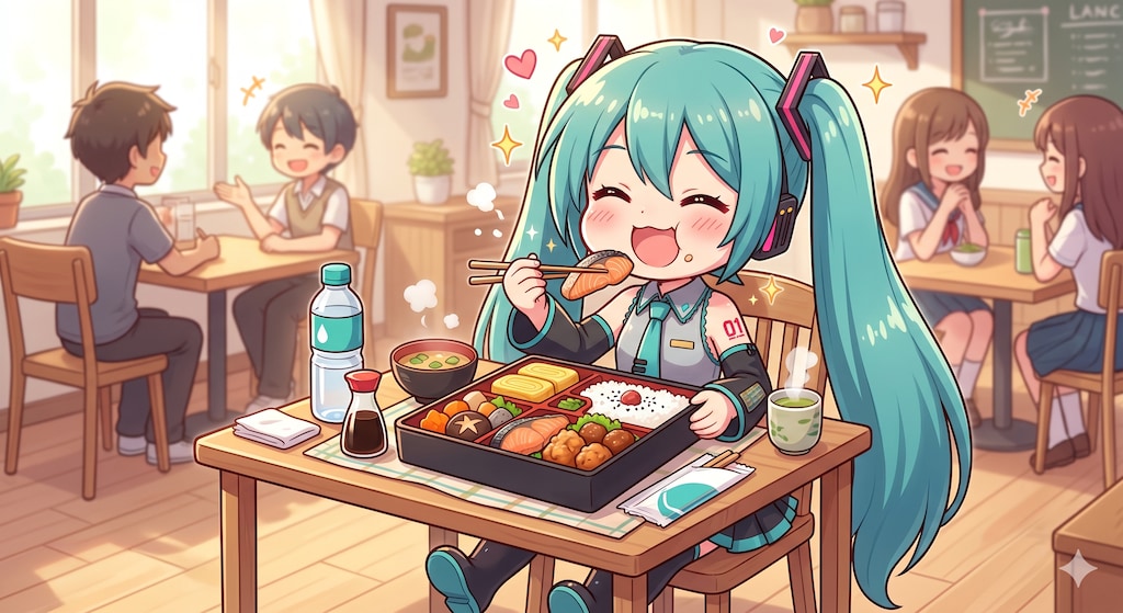 今日のお昼は幕の内弁当です