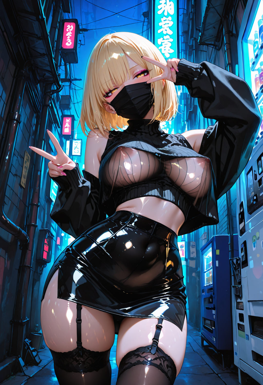 ✌夜の路地裏ギャル❤✌