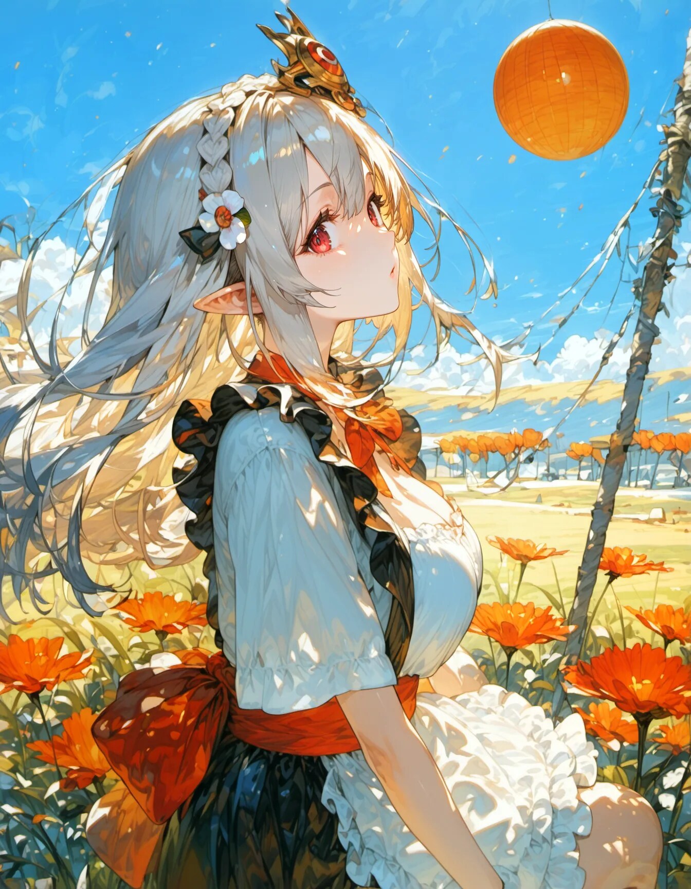 Lanterns Over the Endless Meadow | の人気AIイラスト・グラビア