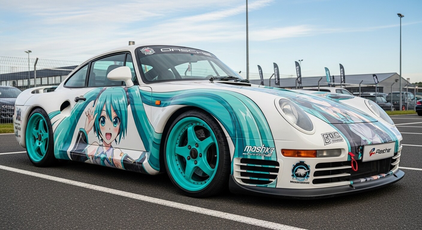 ポルシェ959初音ミク痛車 | の人気AIイラスト・グラビア