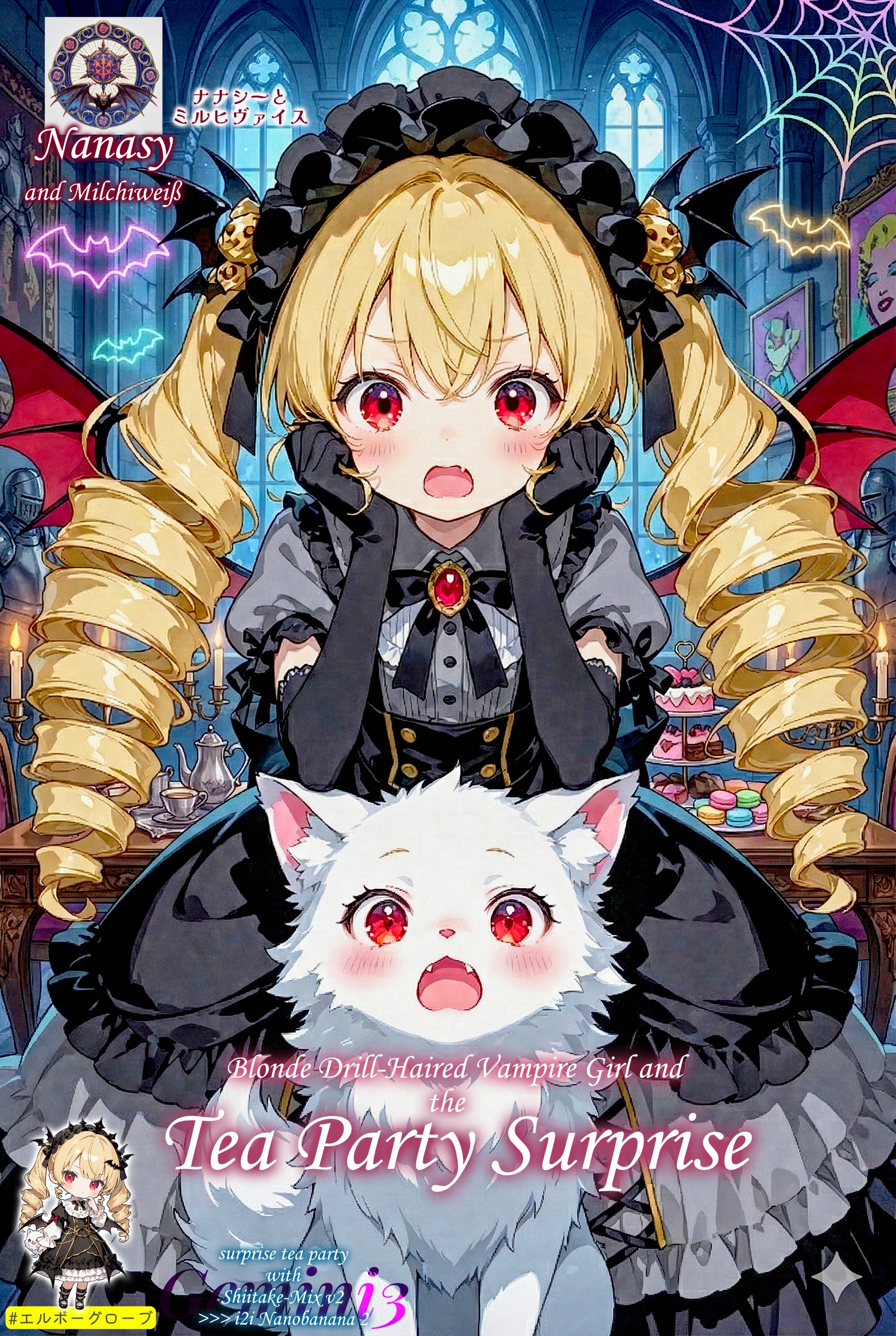 【第3夜】金髪ドリル吸血鬼と驚きのお茶会 | の人気AIイラスト・グラビア