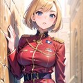 軍服金髪少女 3枚目