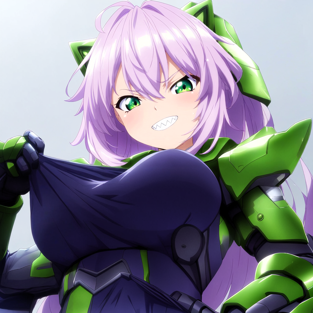 ギザ歯バトルスーツ娘