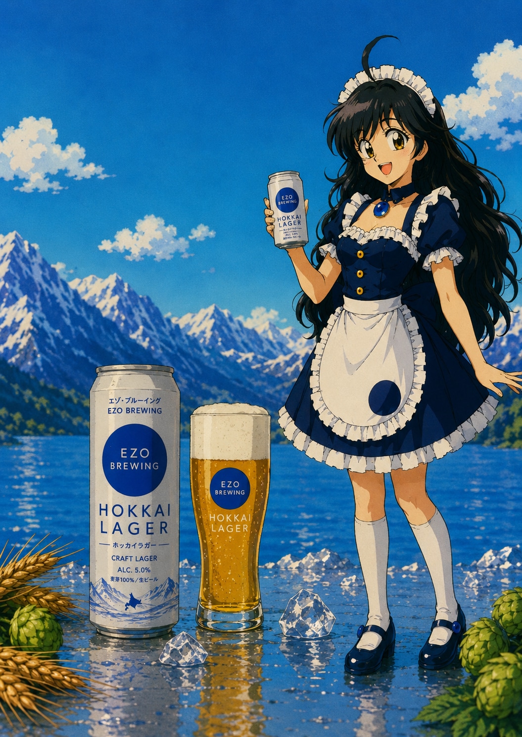冷えたビールの美味しい季節 | の人気AIイラスト・グラビア