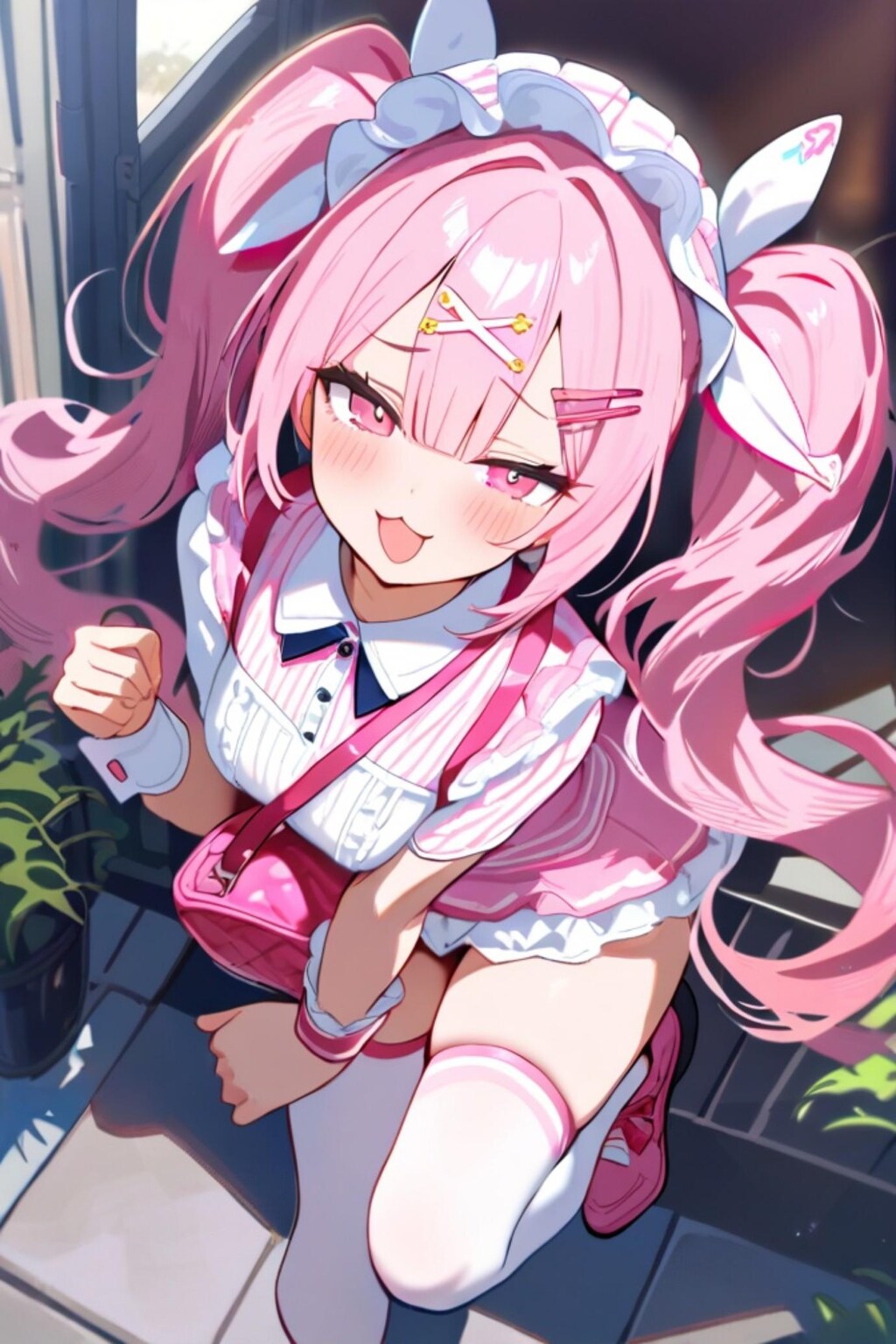 ツインテールのピンク髪ちゃん