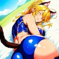 猫コスプレ猫口人妻達 2枚目