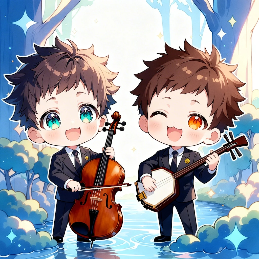 楽器を演奏する