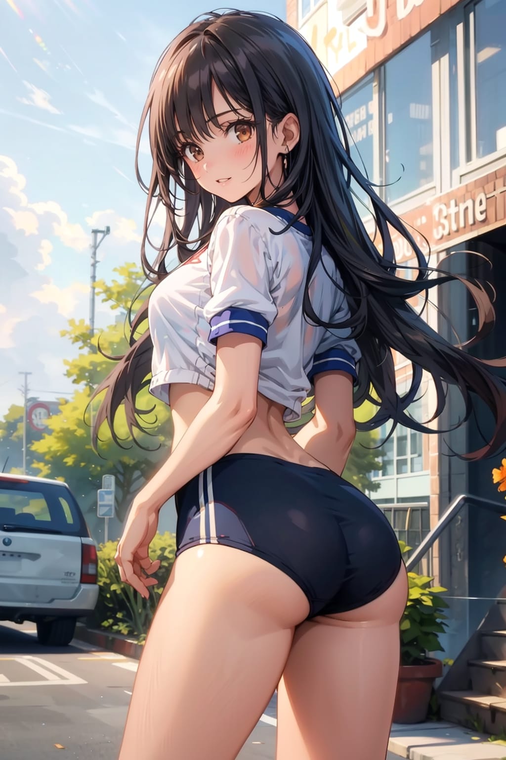街をランニングしている途中