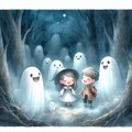 夜の森にはオバケが棲んでいると大人たちが言ってたけど・・ 4枚目