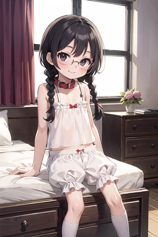 三つ編み×眼鏡っ娘