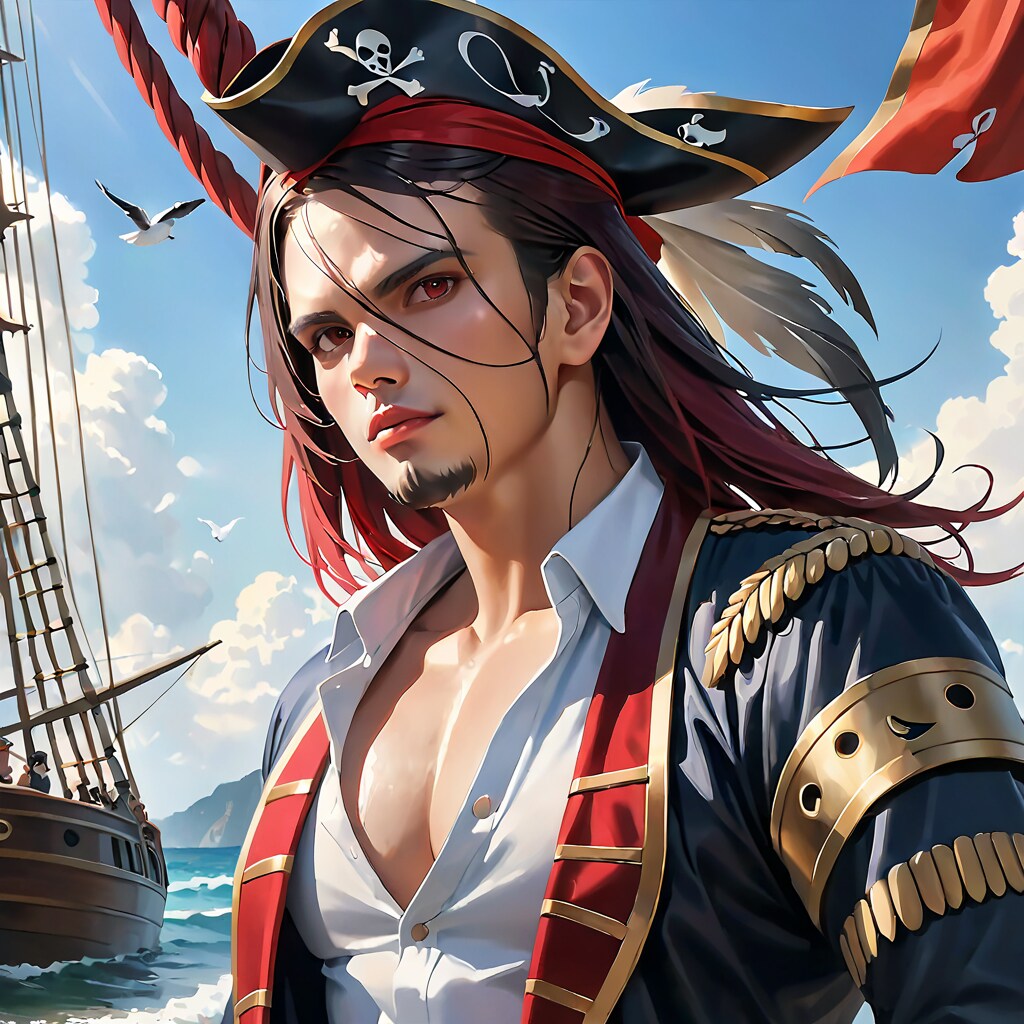 海賊の船長 | の人気AIイラスト・グラビア