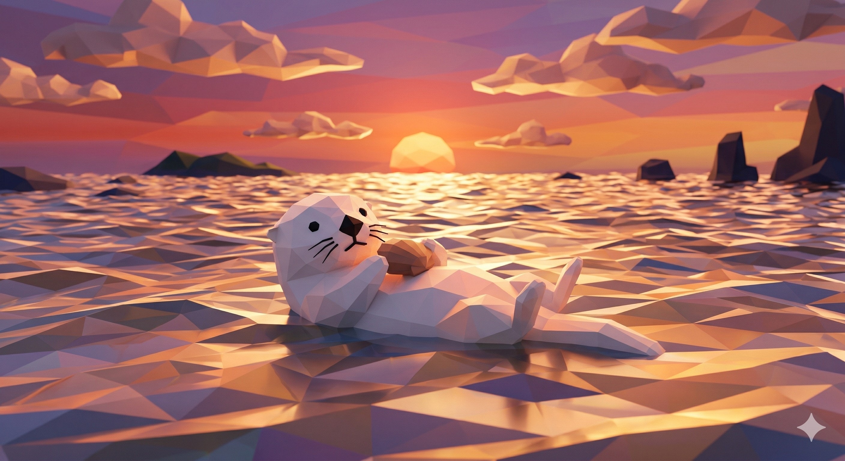 ローポリ白ラッコ | の人気AIイラスト・グラビア