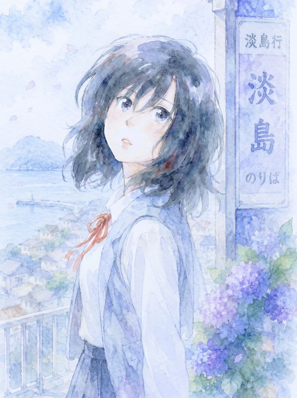淡島○景　岡○絵美