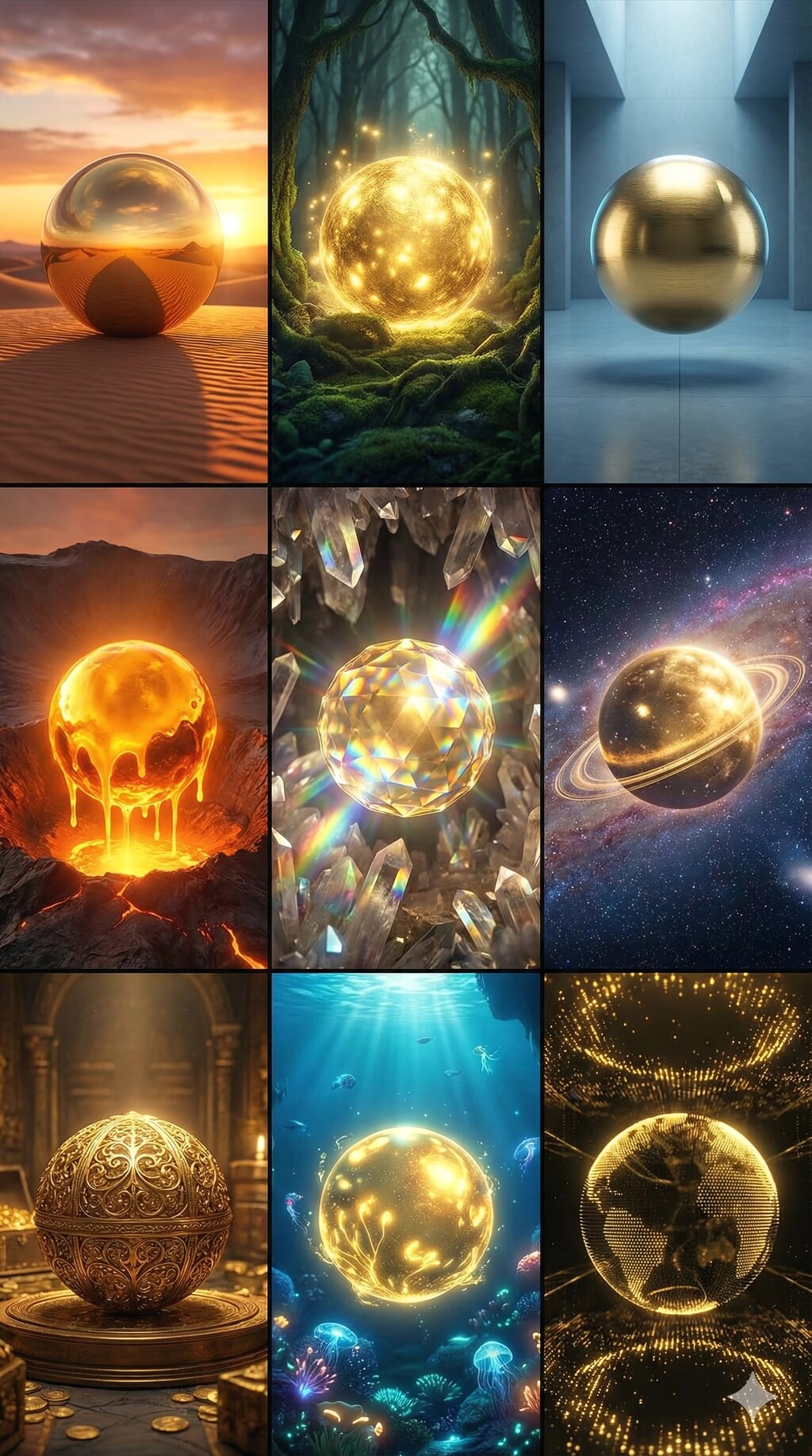 The Symphony of Golden Spheres