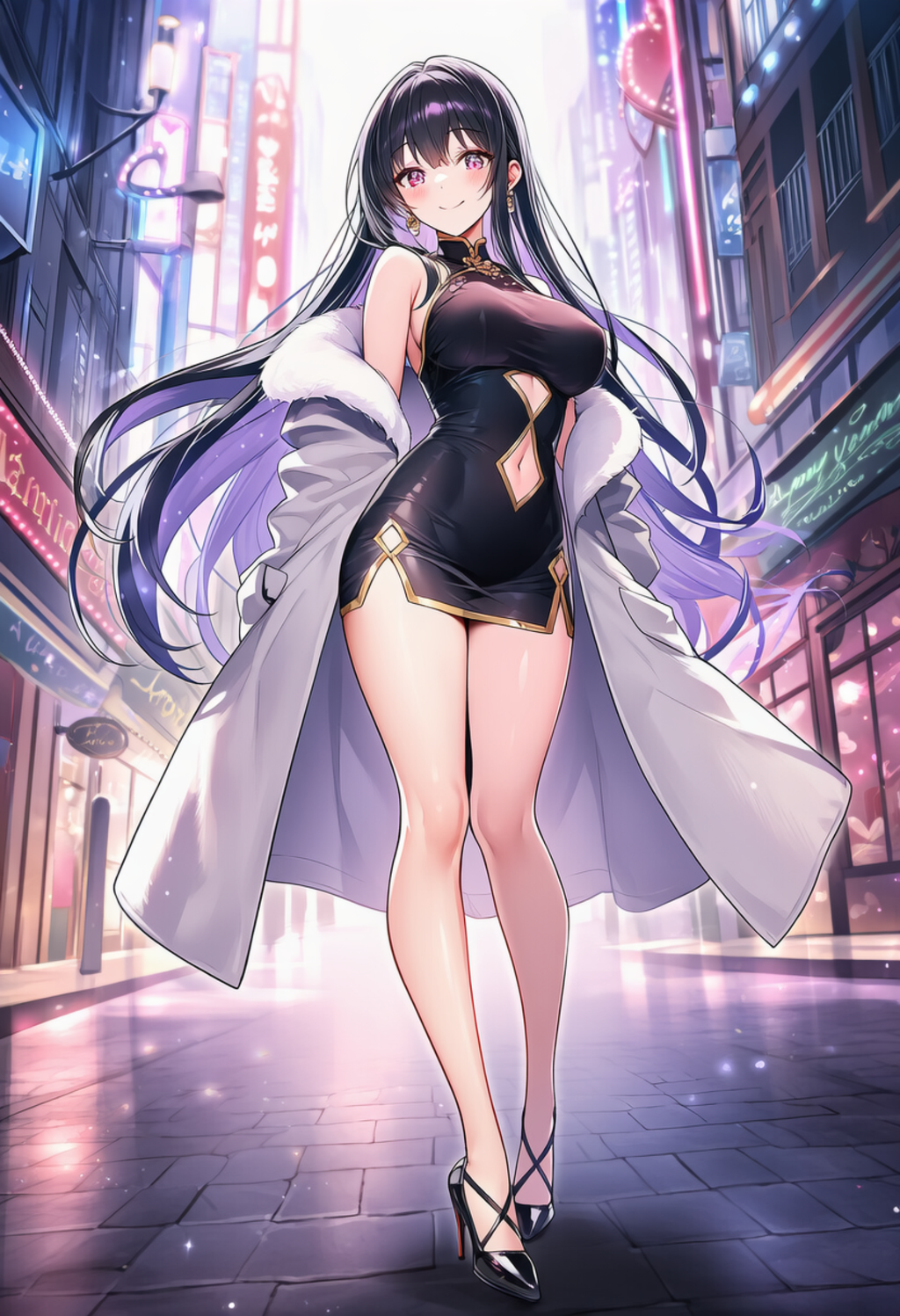 チャイナドレスの美少女