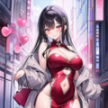 チャイナドレスの美少女 12枚目