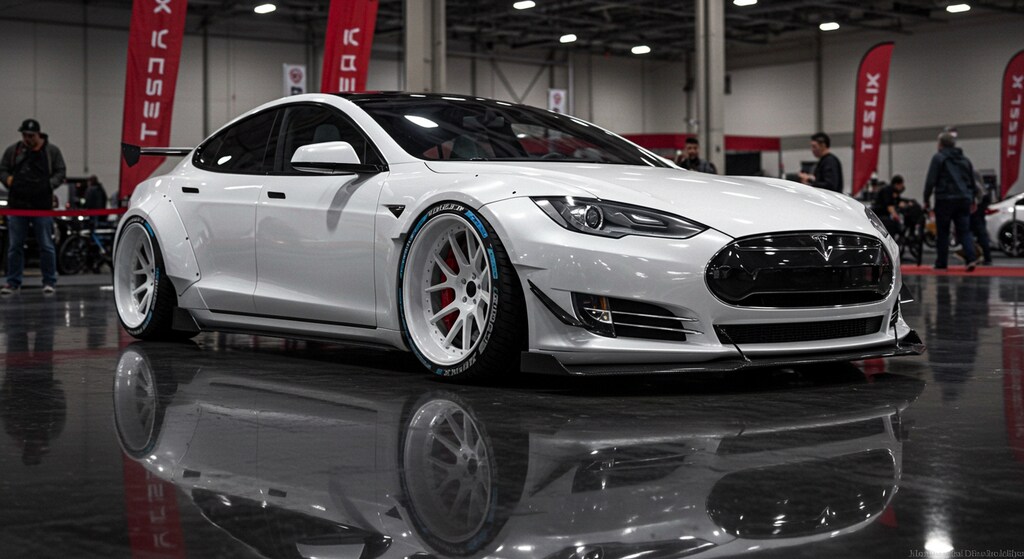 テスラセダンのドリ車