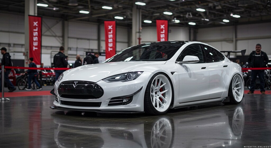 テスラセダンのドリ車