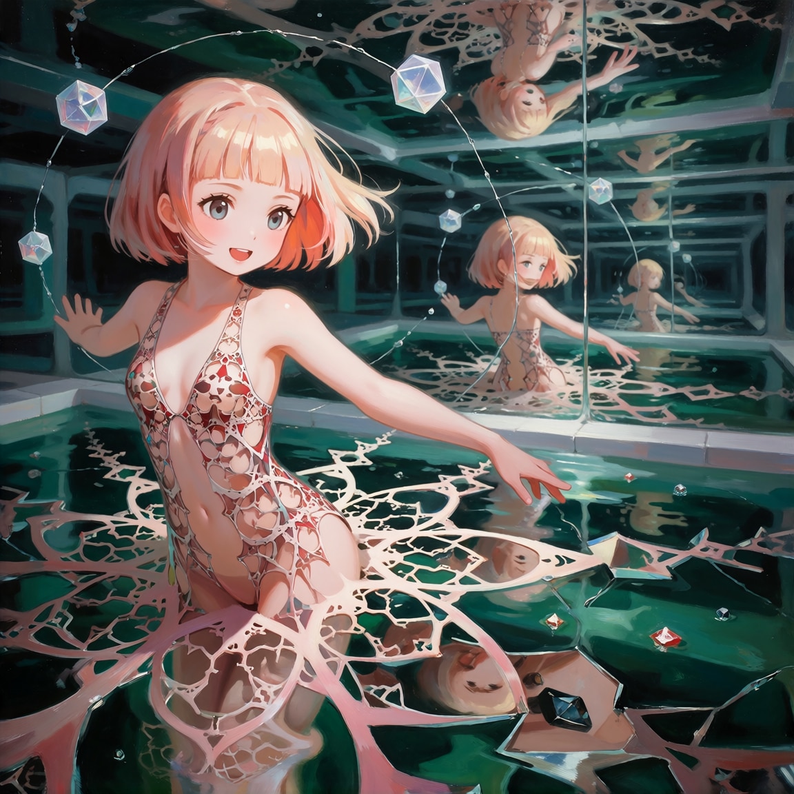 鏡と根
