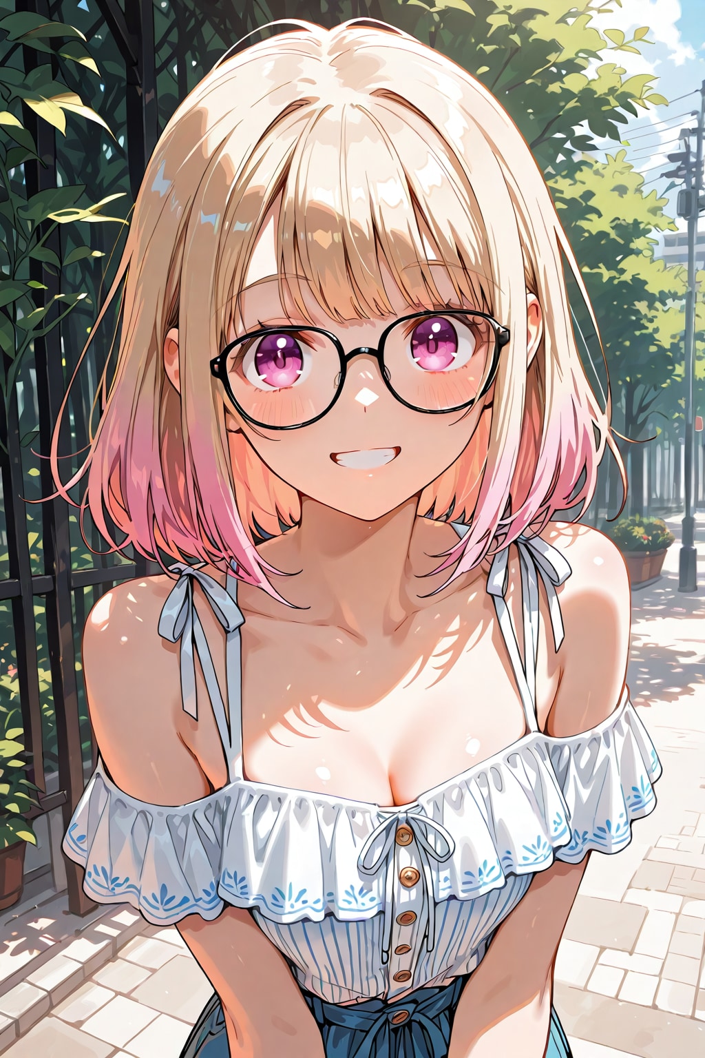 メガネ美少女