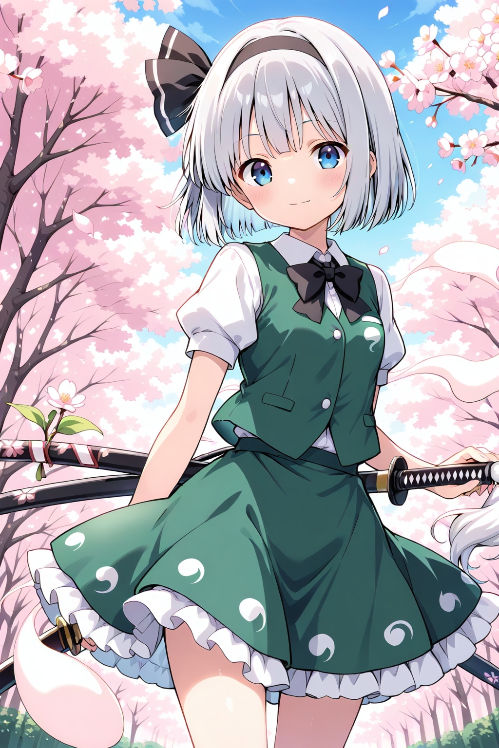 東方銀髪三半人