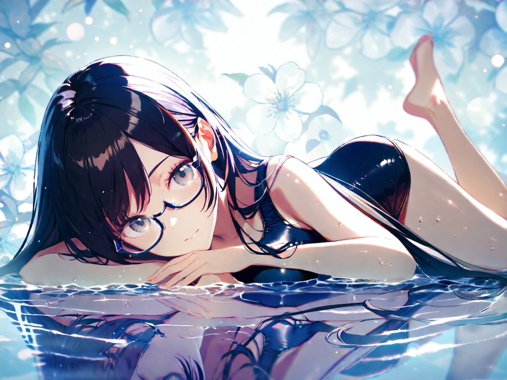 花手スク水