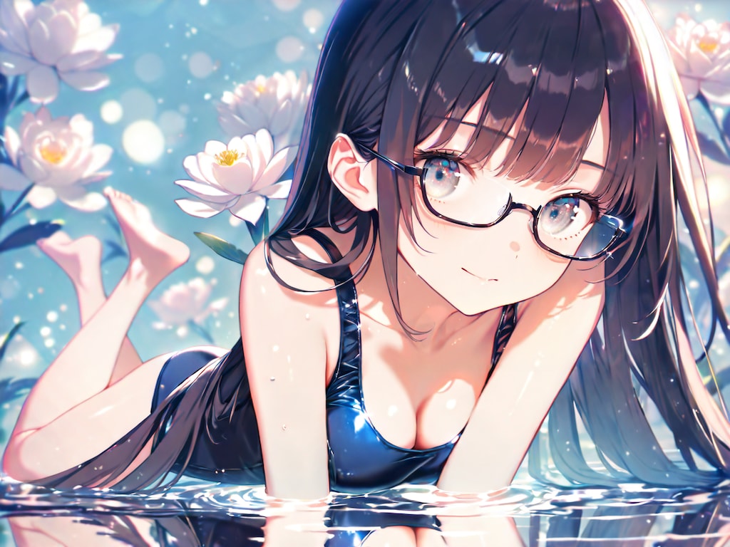 花手スク水