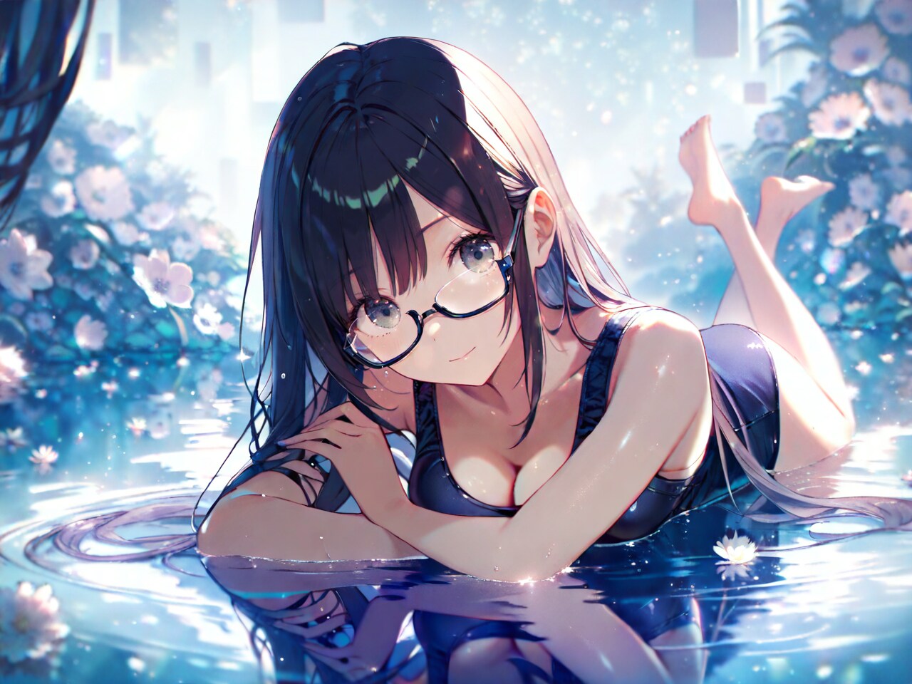 花手スク水