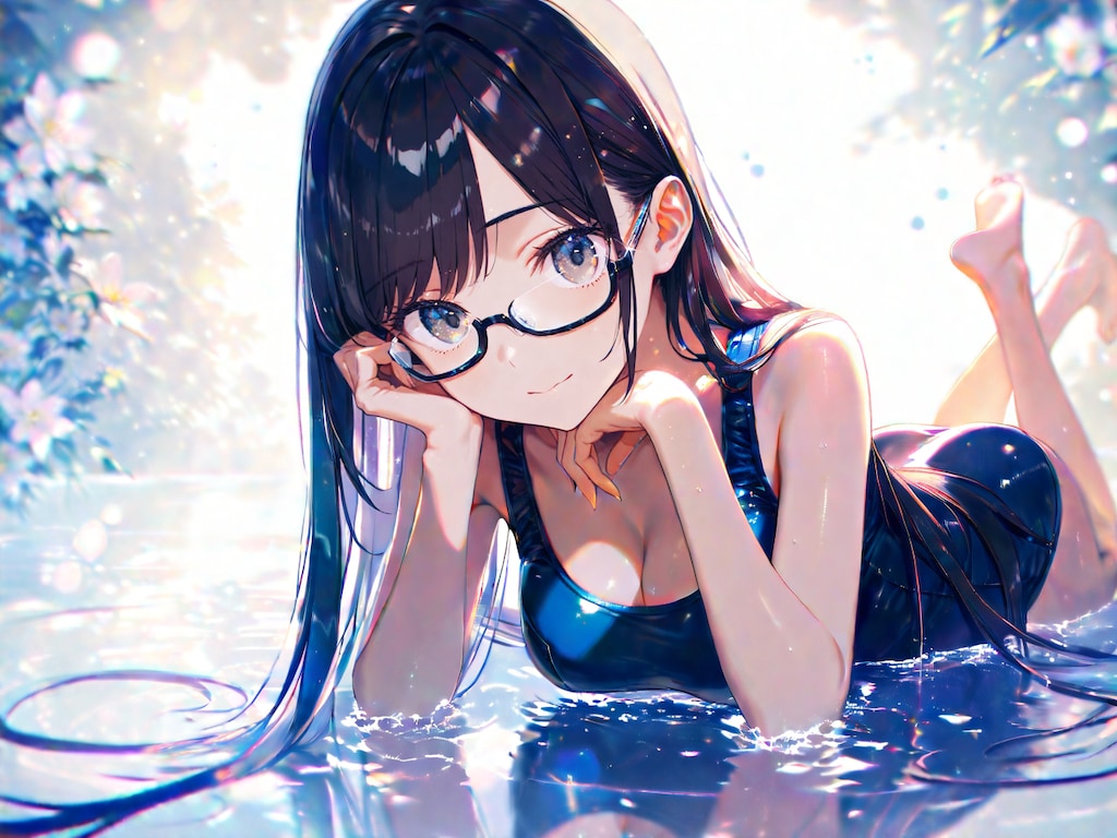 花手スク水