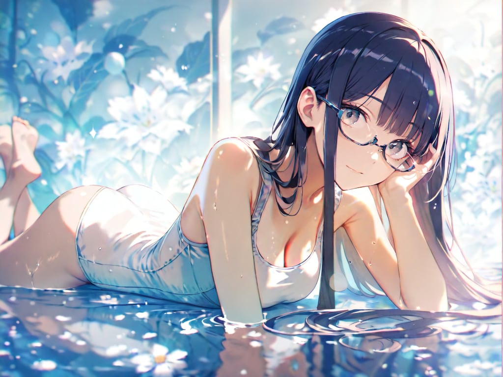 花手スク水