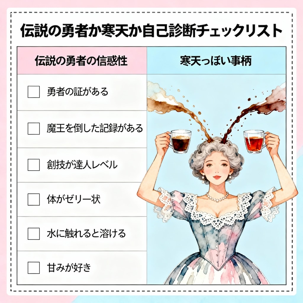 勇者か寒天か自己診断シート