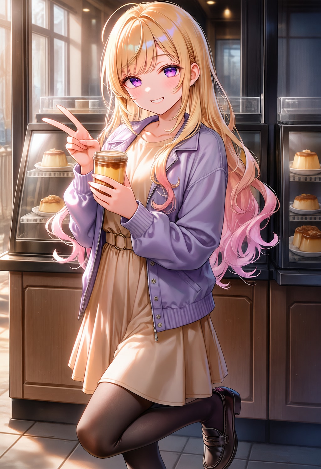 ショーケース前のごほうび