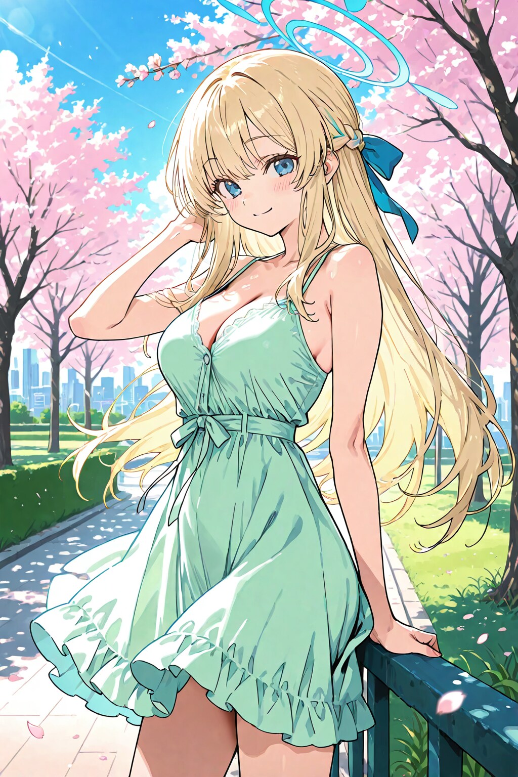 DAISYで金髪さん春色コーデ