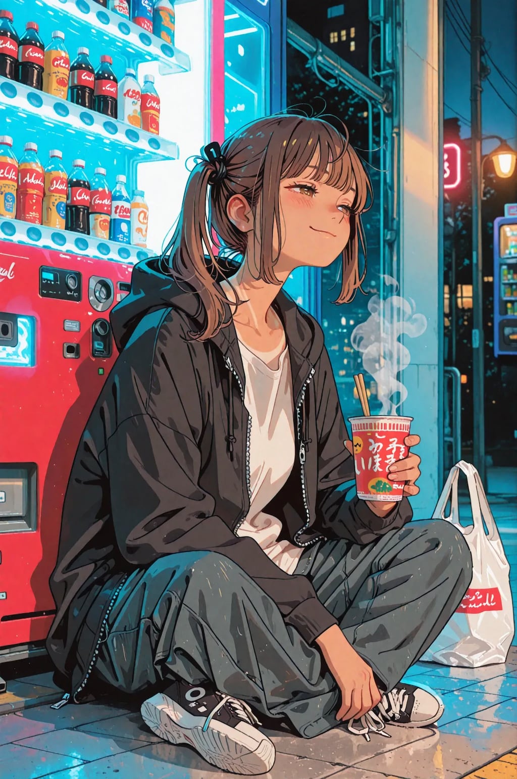 深夜のカップラーメン