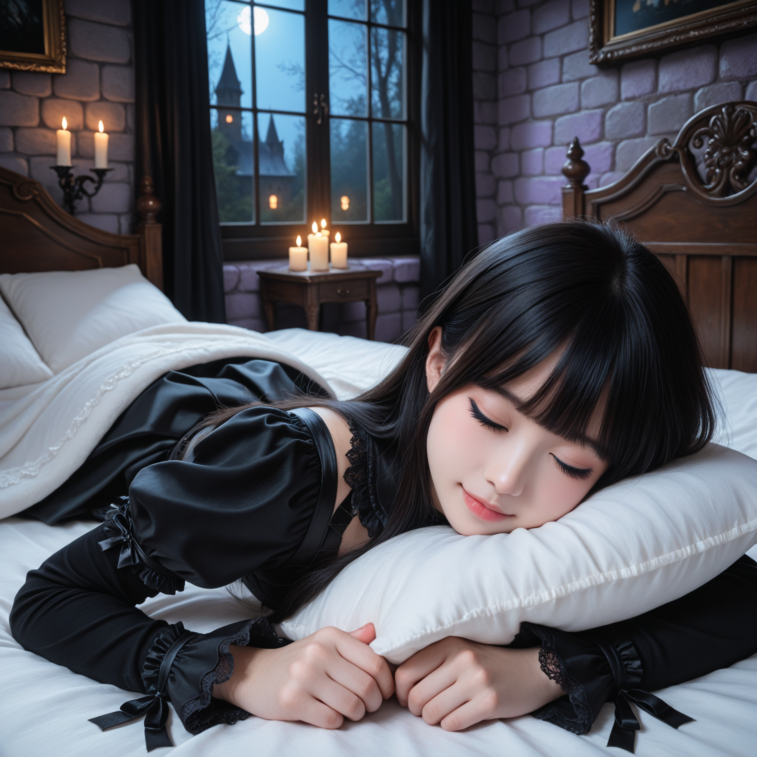 死神ちゃん　寝る
