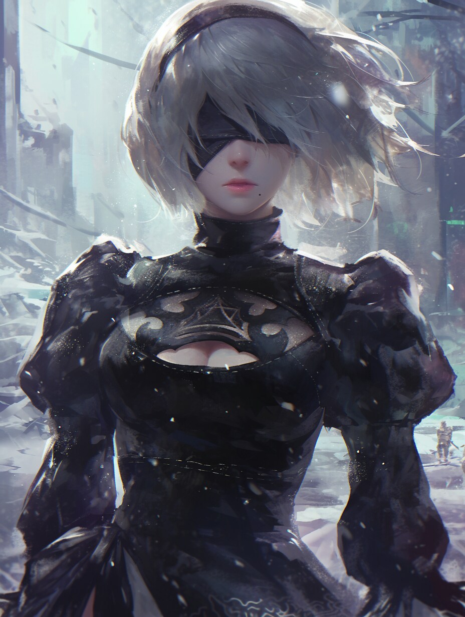 「吹雪いてきたな、、」