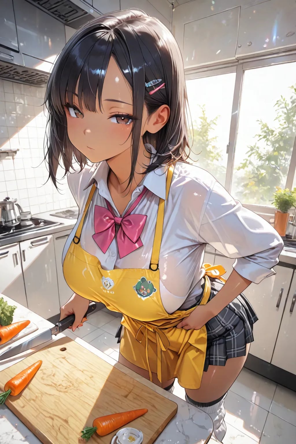 とても怖そうなギャルJKが家庭的だったので感動した😭