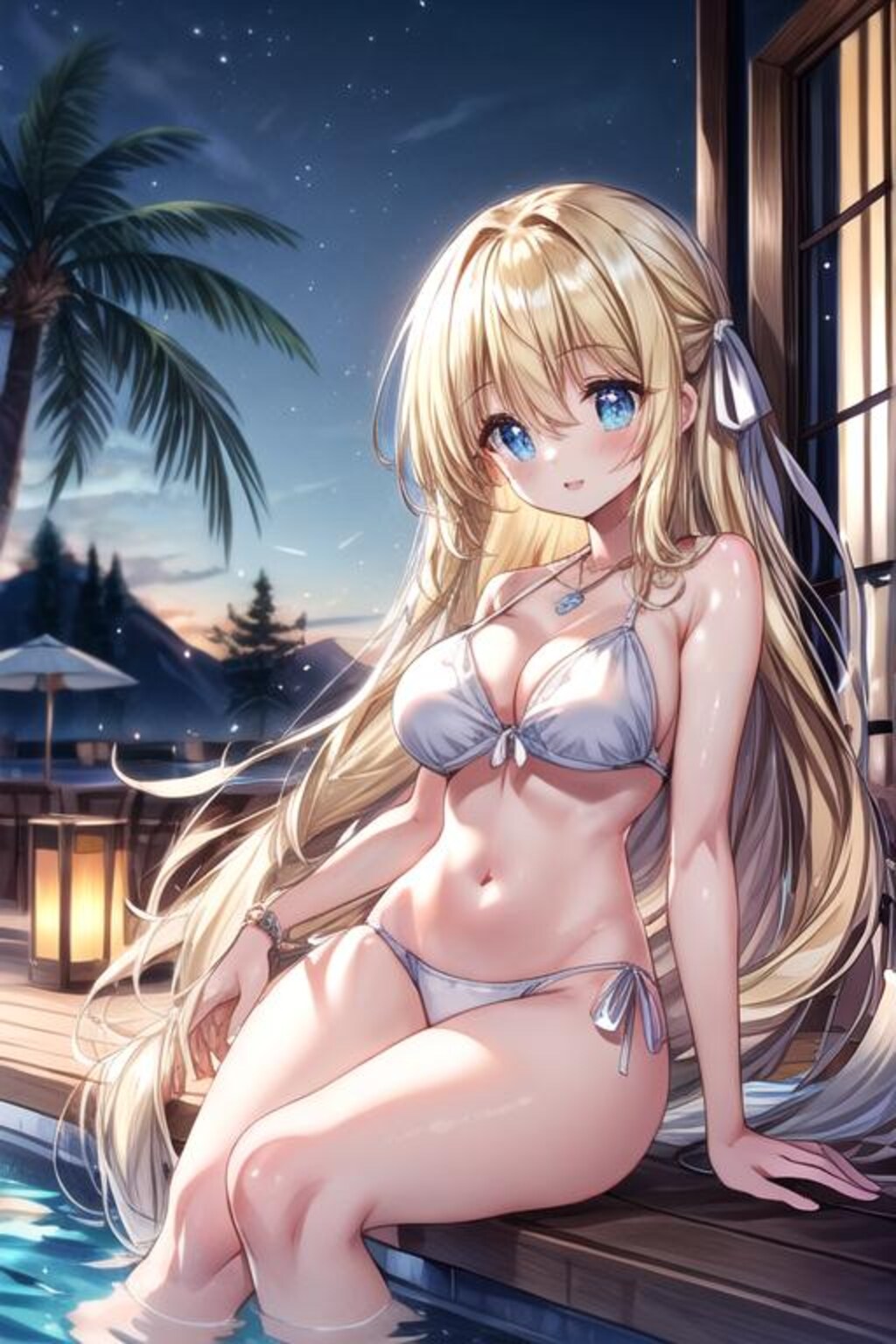 白髪ちゃんと金髪ちゃん