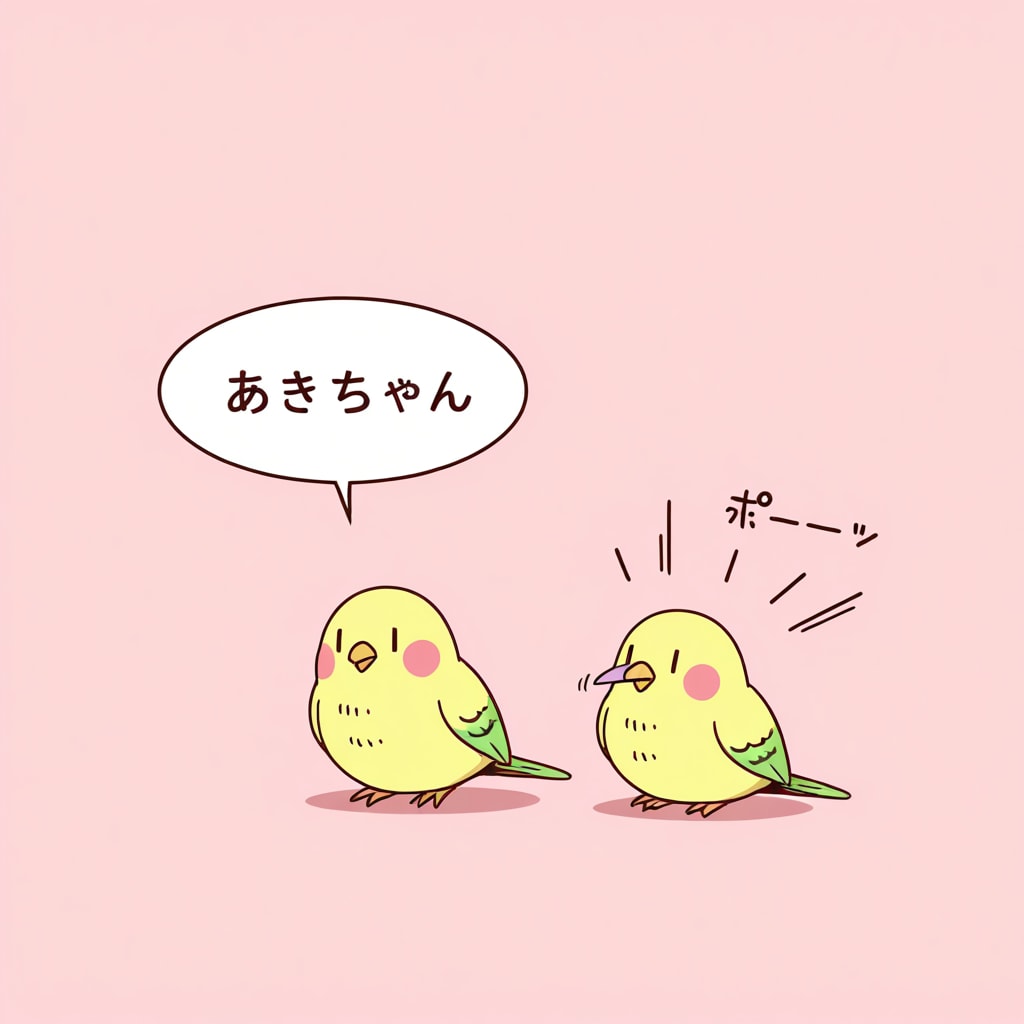 インコが名前を考えました