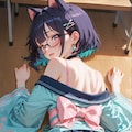 猫耳学園高等部和風制服（オリジナル） 5枚目