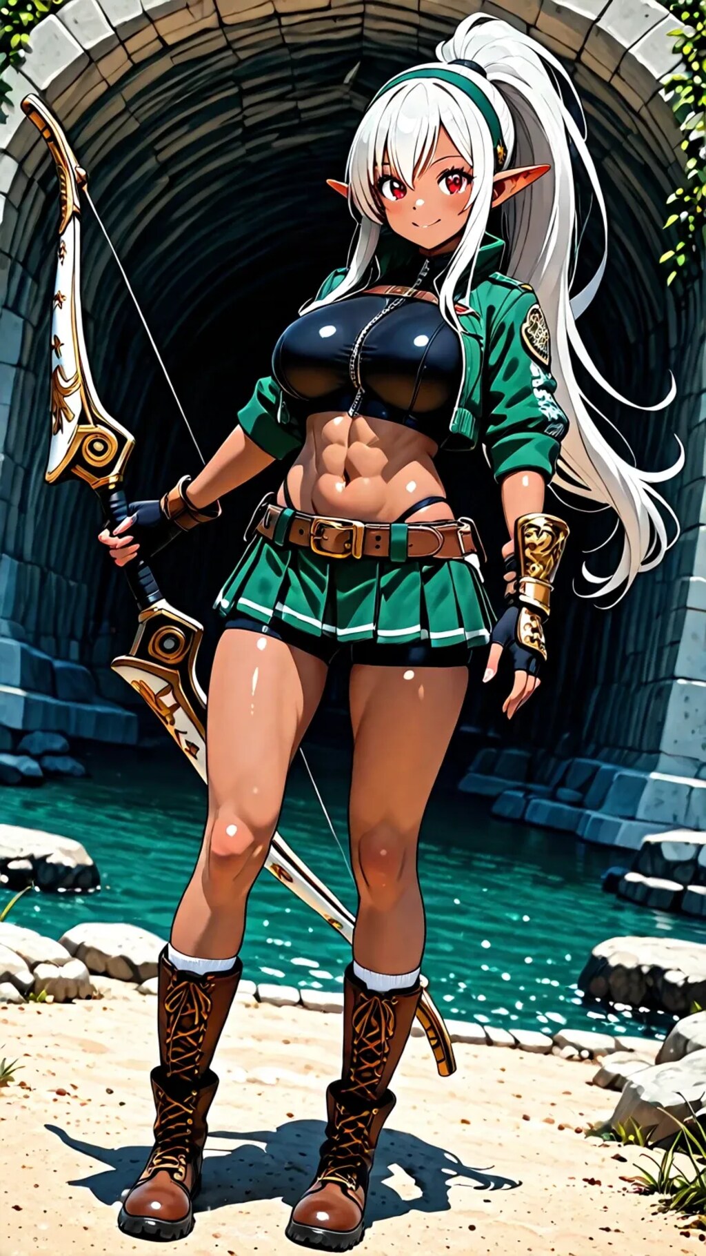 エルフちゃんと褐色エルフさん