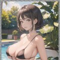 巨乳水着　 big breast swimsuit 7枚目