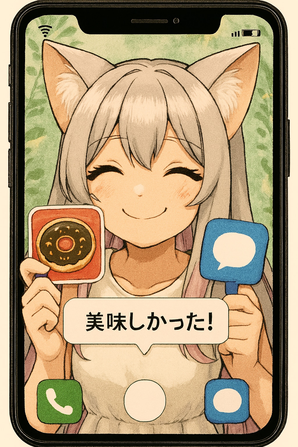 スマホで表示してたら…