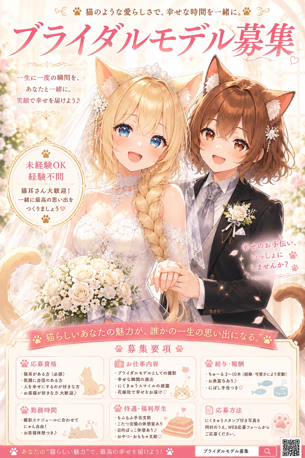 ブライダルモデル募集🐱