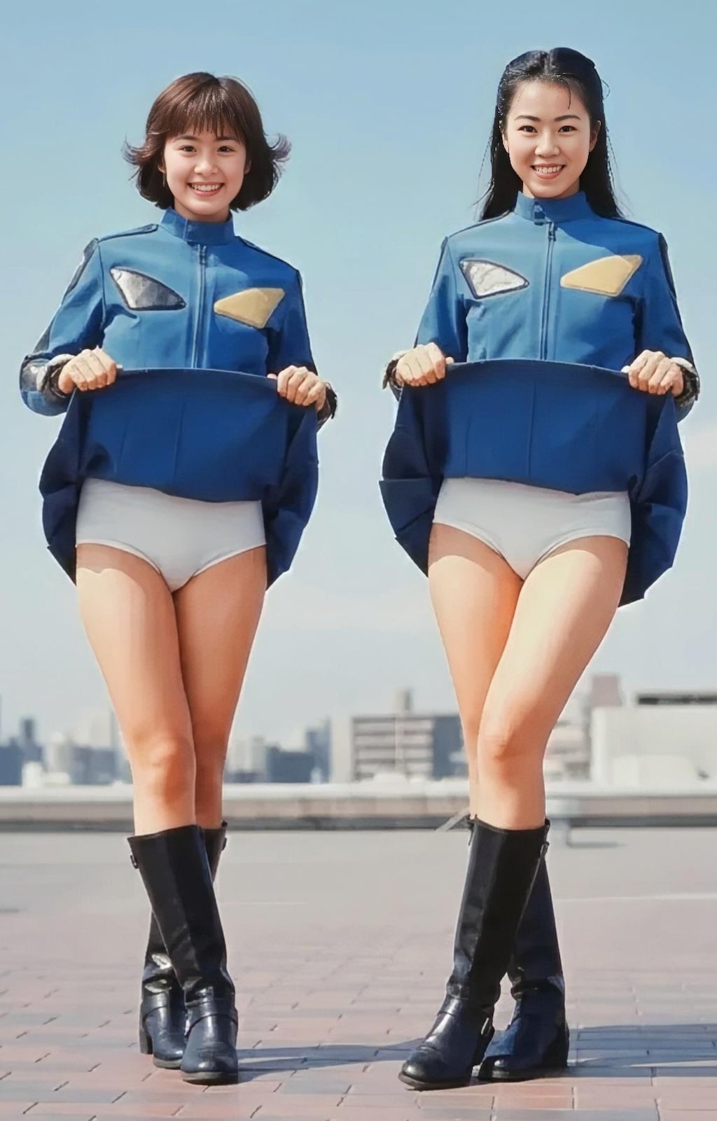 ダブルミニスカヒロイン